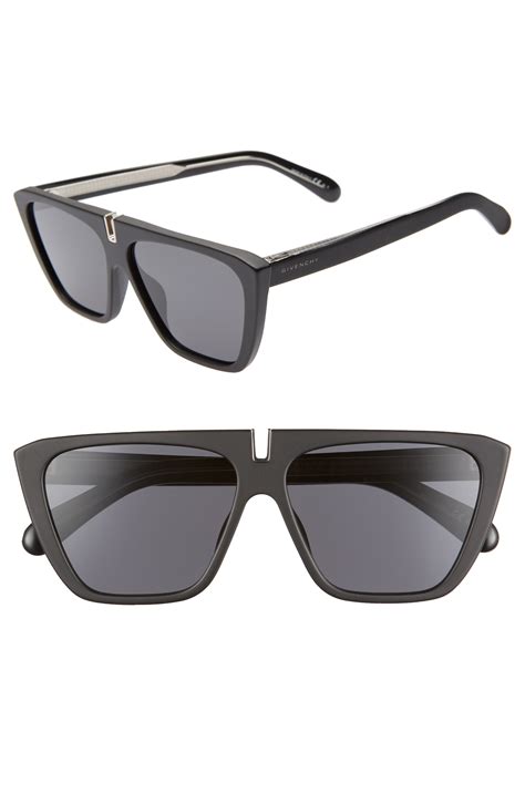 givenchy 58mm flat top sunglasses|givenchy oversized sunglasses.